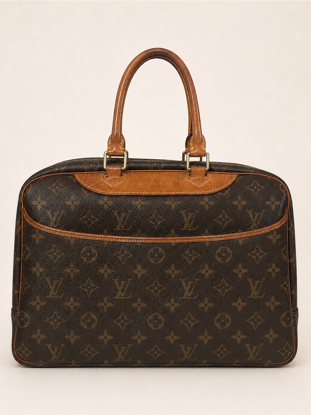 Louis Vuitton Deauville M47270 Monogram Top Handle Bag COA Dust Bag - Picture 3 of 9